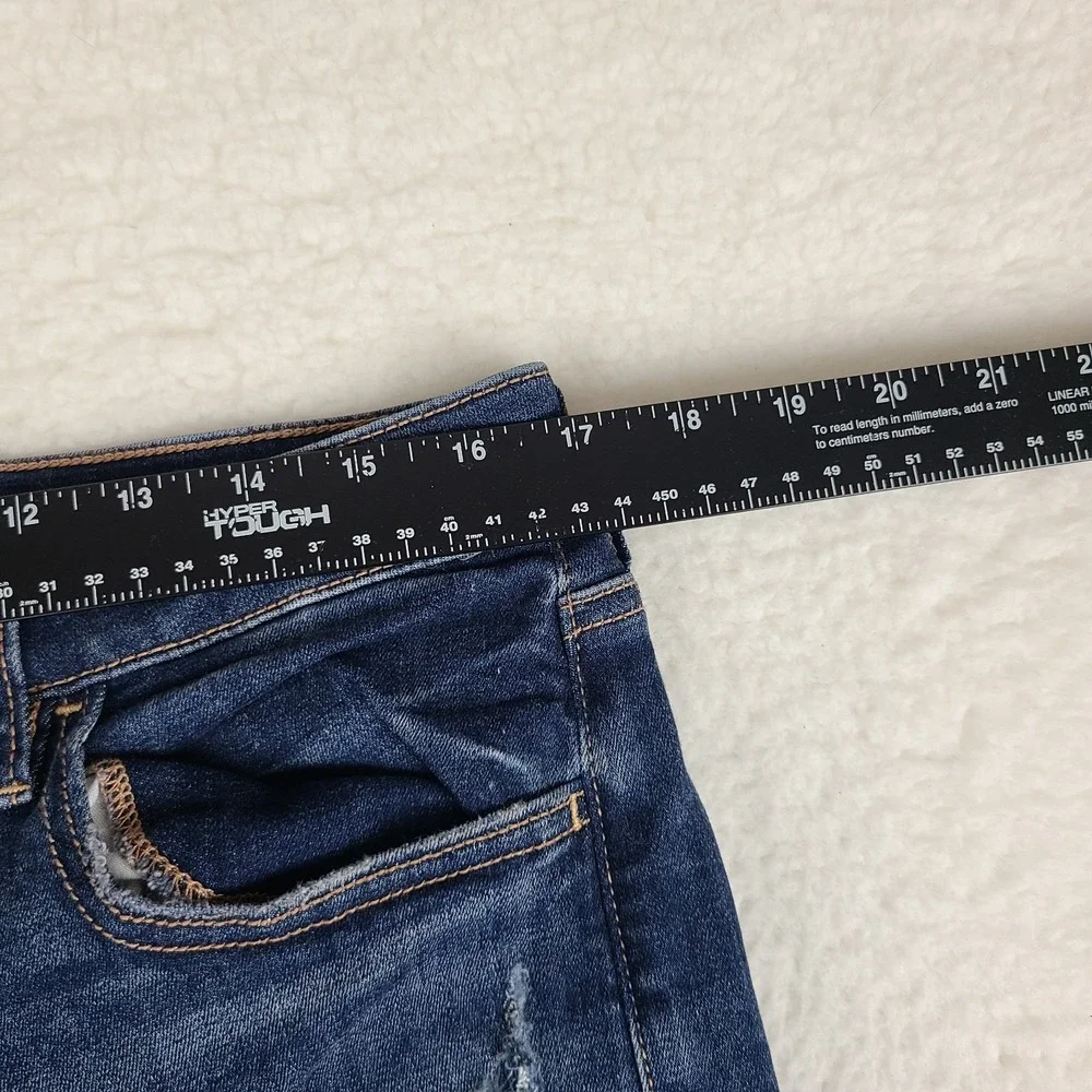 American Eagle Jeans Womens 14 Super Hi Rise Jegging Next Level Stretch Distress